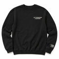 Afternoon Farmer Logo Crewneck in Black, full front