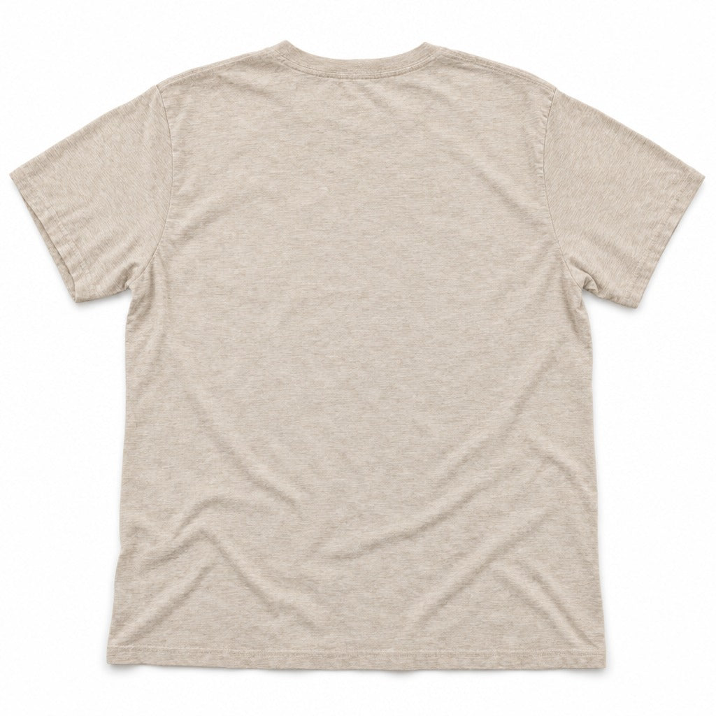 Cattywampus Tee in Heather Dust, full back