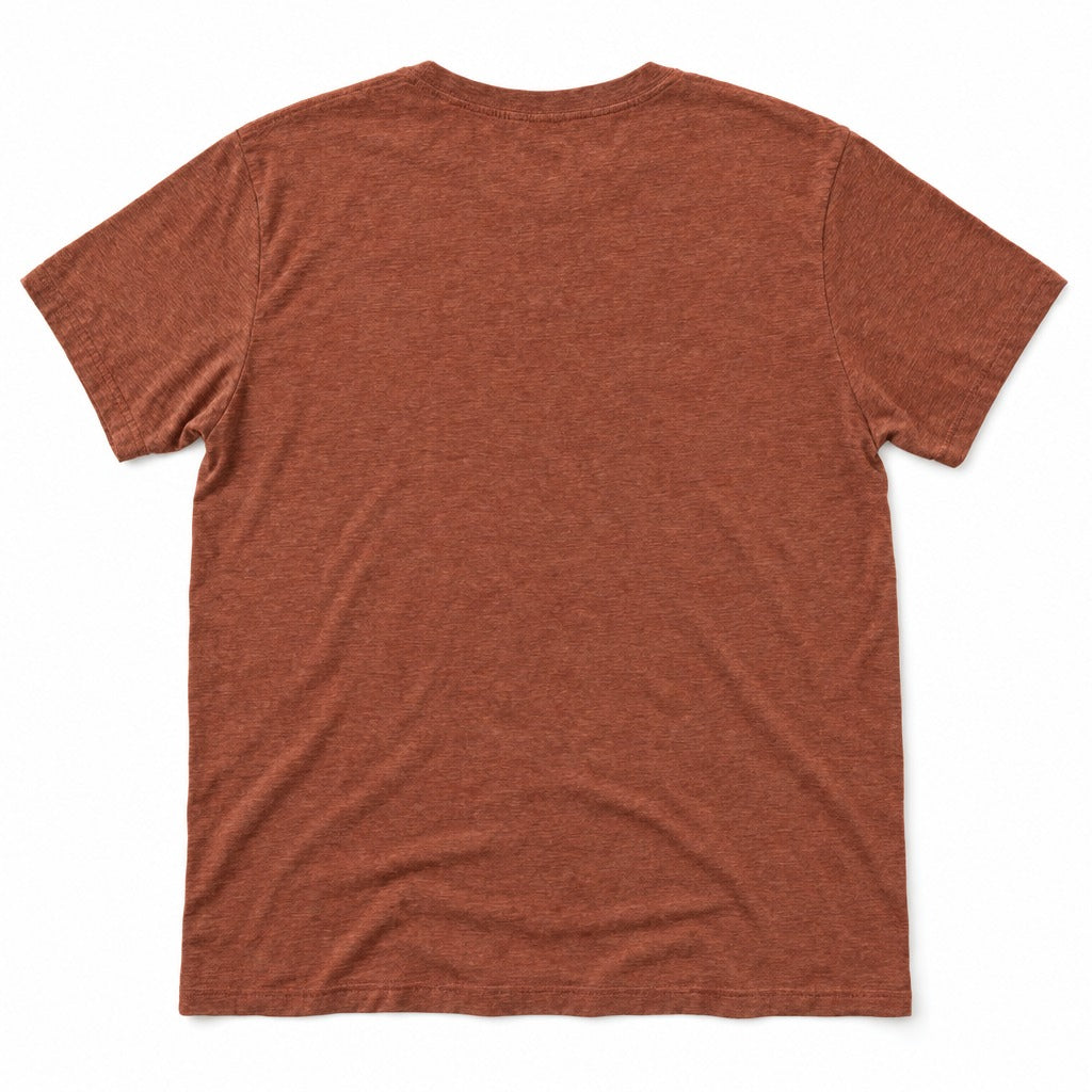 Farm Use Tee in Heather Clay, full back