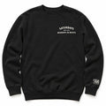 Saturday’s Just Monday in Boots Crewneck in Black, full front