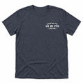 Spent My PTO on My PTO Tee in Heather Navy, full front